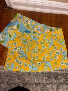 Lilly Pulitzer Girls Reversible Skirt size 14